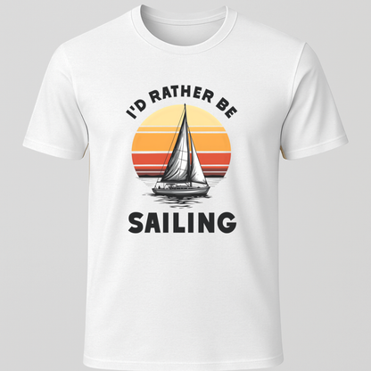 Rather Be Sailing Sunset T-Shirt