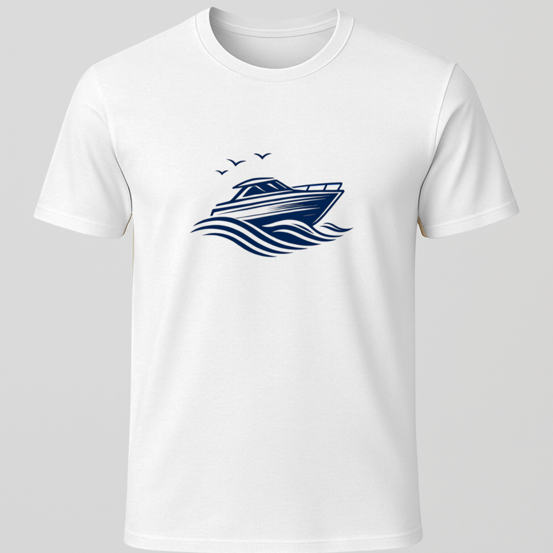 Motorboat Graphic T-Shirt