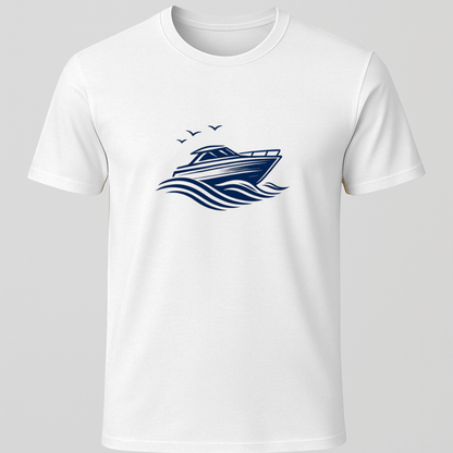 Motorboat Graphic T-Shirt