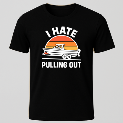 I Hate Pulling Out Retro Sunset T-Shirt