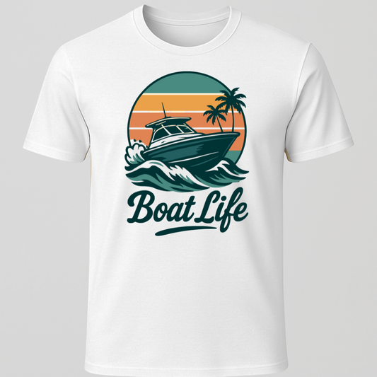 "Boat Life" Motorboating T-Shirt