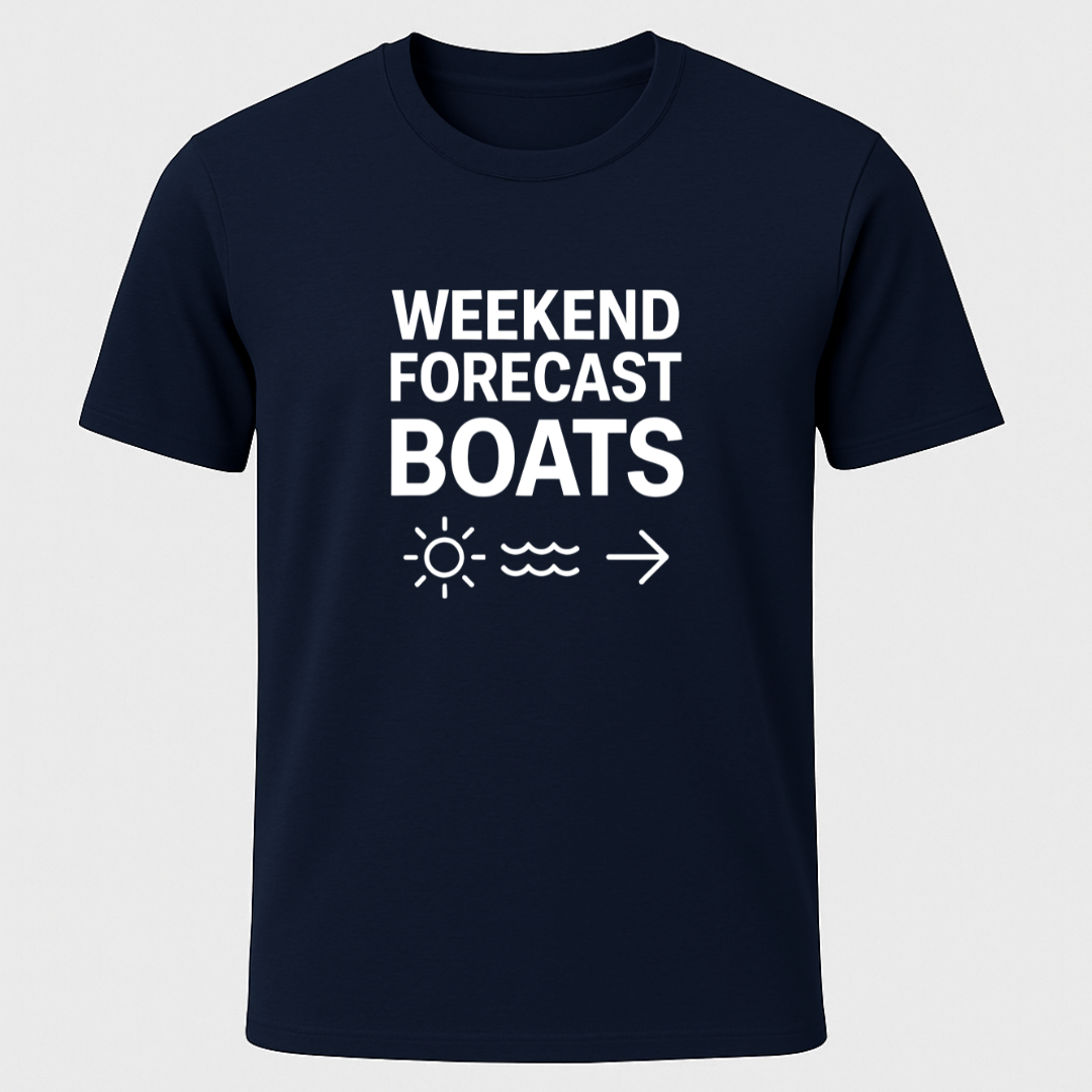 Weekend Forecast Boats T-Shirt