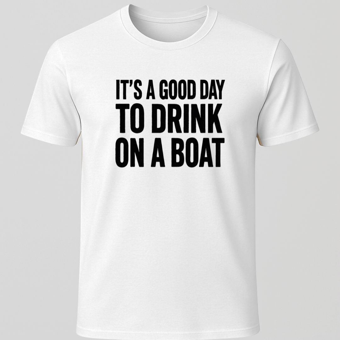 Bold Drinking Text T-Shirt