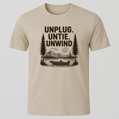 "Unplug, Untie, Unwind" T-Shirt