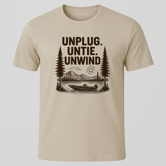 "Unplug, Untie, Unwind" T-Shirt