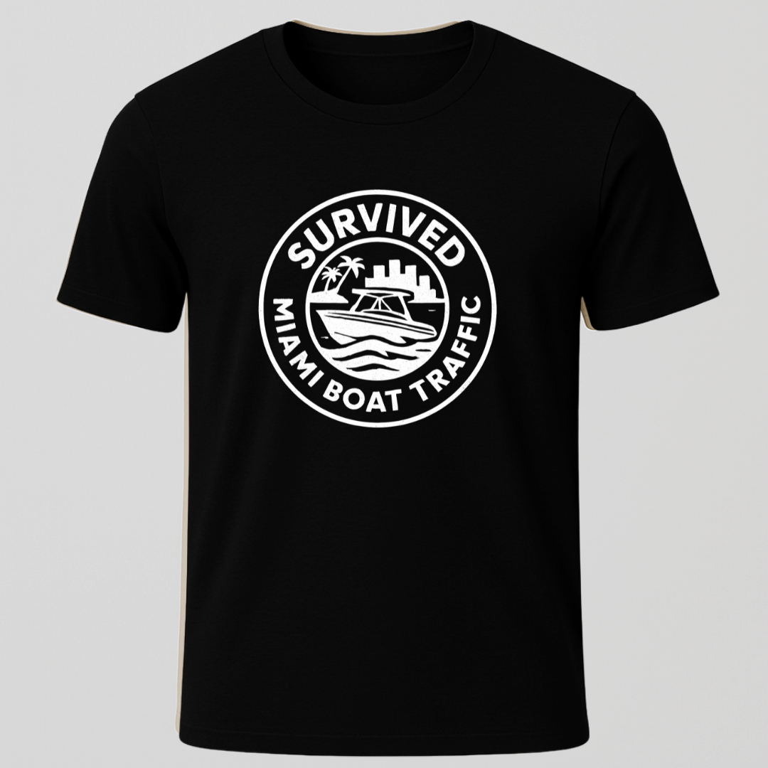Survived Miami Boat Traffic T-Shirt