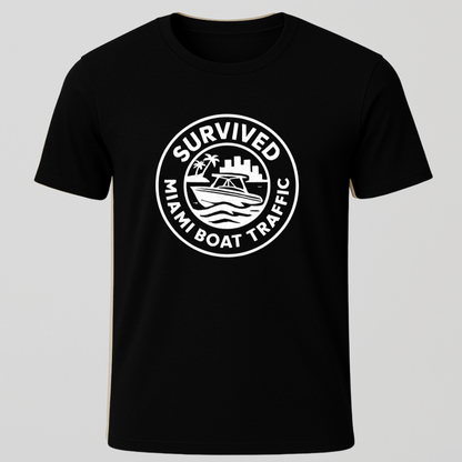 Survived Miami Boat Traffic T-Shirt