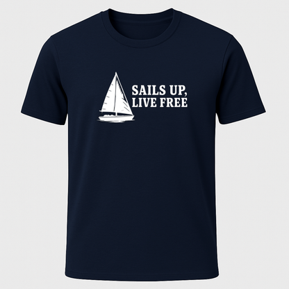 Sails Up Horizontal T-Shirt