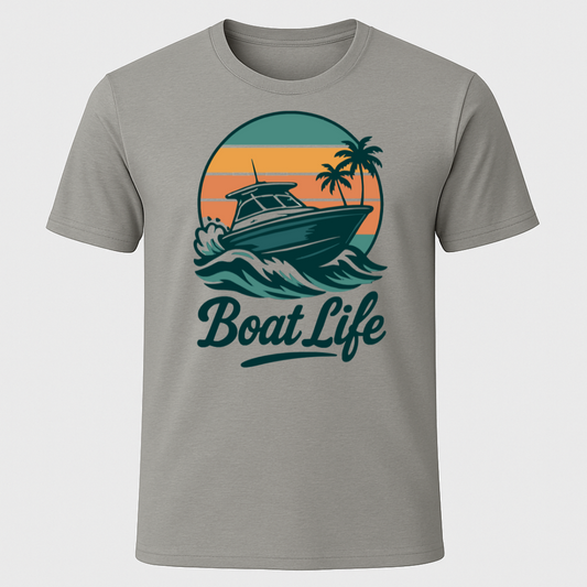 "Boat Life" Motorboating T-Shirt
