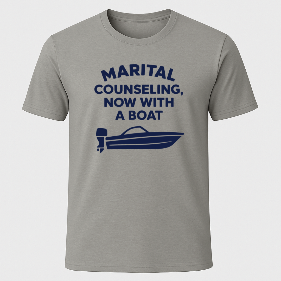Marriage Counseling Now With A Boat T-Shirt