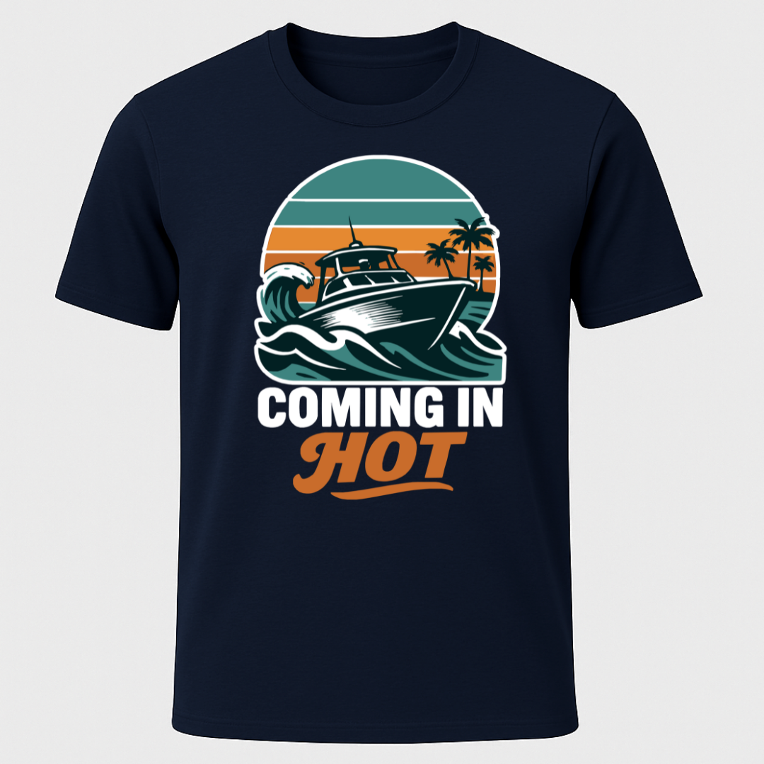 Coming In Hot Retro Sunset