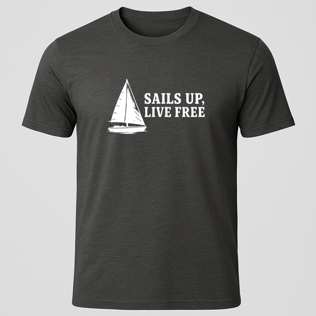 Sails Up Horizontal T-Shirt