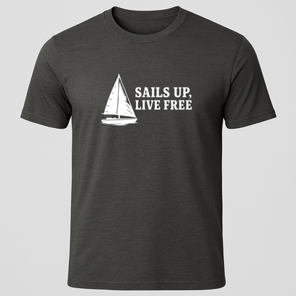 Sails Up Horizontal T-Shirt