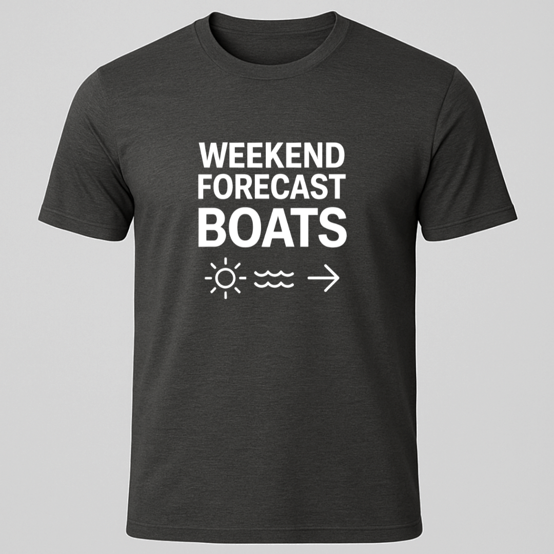 Weekend Forecast Boats T-Shirt