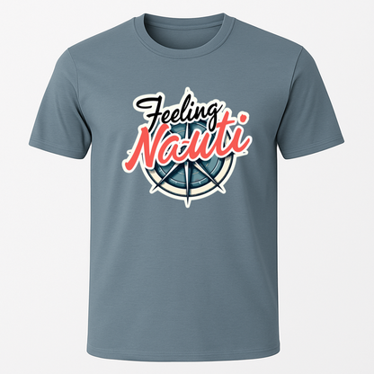 "Feeling Nauti" Compass Design T-Shirt
