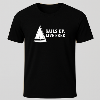 Sails Up Horizontal T-Shirt