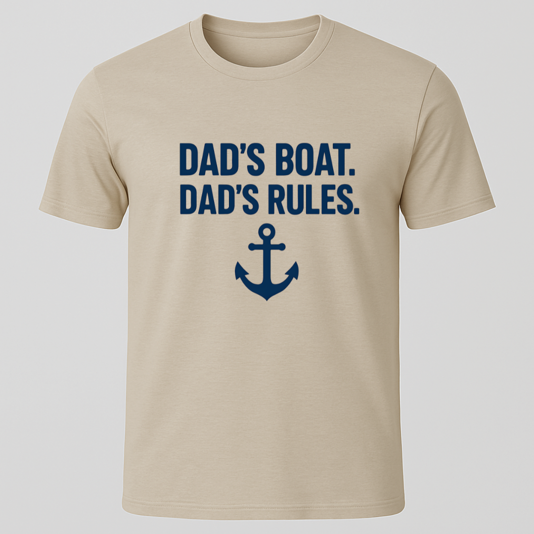Dads Boat Dads Rules T-Shirt