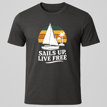 Sails Up, Sunset T-Shirt